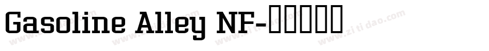 Gasoline Alley NF字体转换